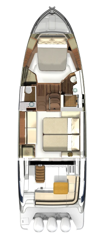 42 FXO deck plan