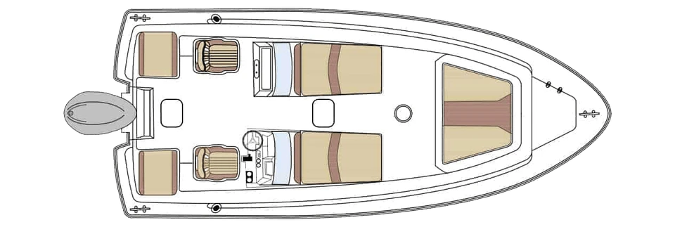 175 Sport Dorado deck plan