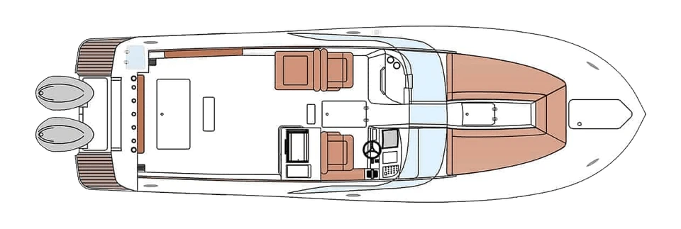 Plano de cubierta del 255 Dorado